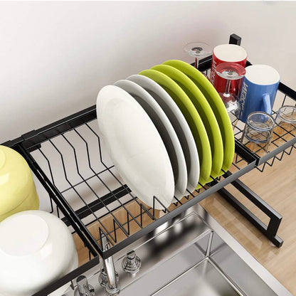 Escurridor de Platos Sobre Fregadero | Organizador de Cocina de Acero Inoxidable